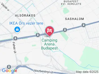 Aréna Kemping & Apartmanház Budapest a térképen