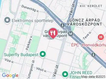 Árpád Center Étterem Budapest a térképen
