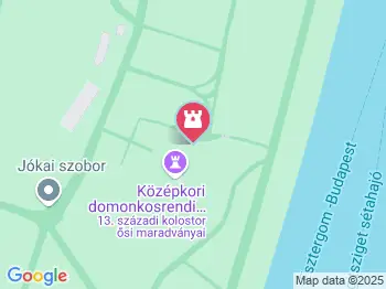 Árpád-házi Szent Margit sírja Budapest a térképen