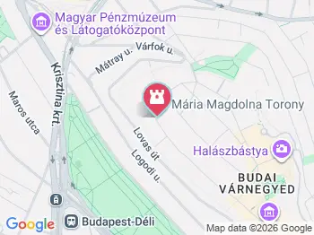 Artemisz Budapest a térképen