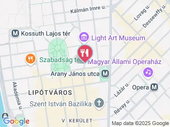 Artizán Bakery & Cafe Budapest a térképen