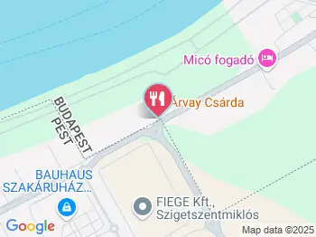 Árvay Csárda Budapest a térképen