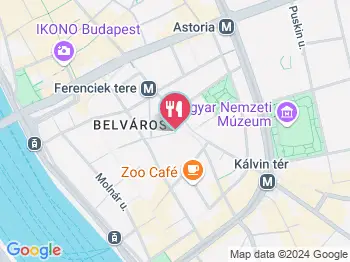 Asterisk Kávézó, Bisztró & Bár Budapest a térképen