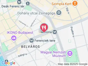 Belvárosi Auguszt Cukrászda Budapest a térképen