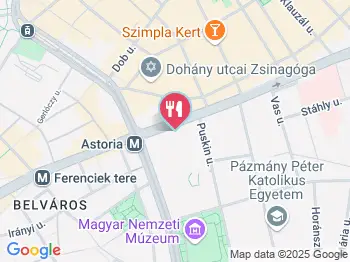 Aula Étterem Budapest a térképen