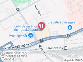 Aura By Hanami Budapest a térképen