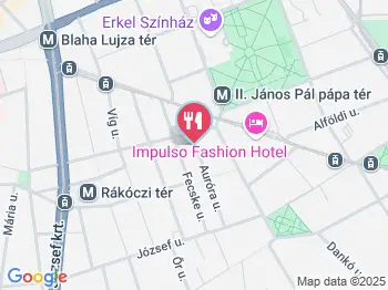 Auróra Budapest a térképen