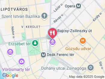 Avenue Café Budapest a térképen