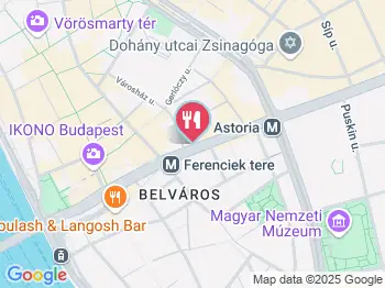 Ayasofya Török Étterem Budapest a térképen