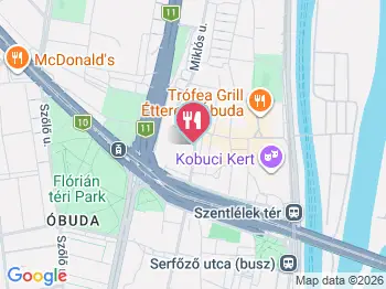 Babutzi Flórián Budapest a térképen