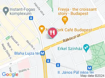 Baby Bamboo Restaurant Budapest a térképen