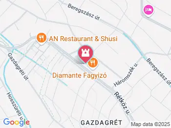 Bacchus Budapest a térképen