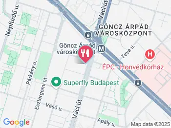 Badass Coffee & Donut Budapest a térképen