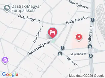 Bagatelle Gardenhouse Hotel Budapest a térképen