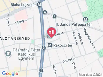 Bagoly Cafe Budapest a térképen