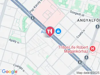 B. A. K. Hütte Budapest a térképen