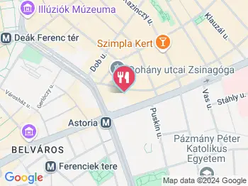 Bakelit Café Budapest a térképen