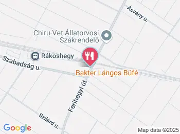 Bakter Lángos Büfé Budapest a térképen