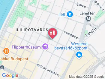 Balzac Ételbár Budapest a térképen