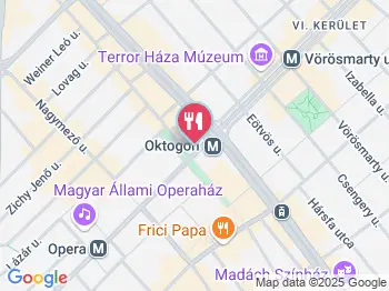 Bamba Marha Burger Oktogon Budapest a térképen