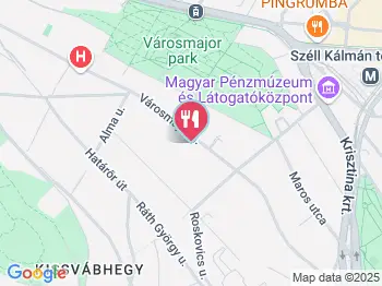 Barabás Villa Kávézó Budapest a térképen