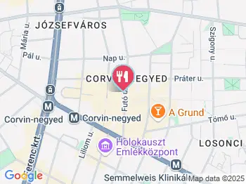 Barackvirág Gyorsétterem Budapest a térképen