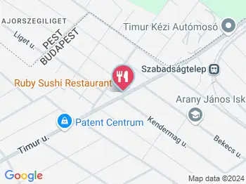 Barka Restaurant Budapest a térképen