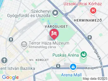 Baroque Hostel Budapest a térképen