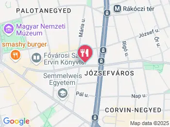 Baross Cukrászda Budapest a térképen