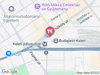 Baross Étterem Budapest a térképen