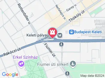 Baross Gábor szobra Budapest a térképen