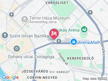 Baross City Hotel Budapest a térképen