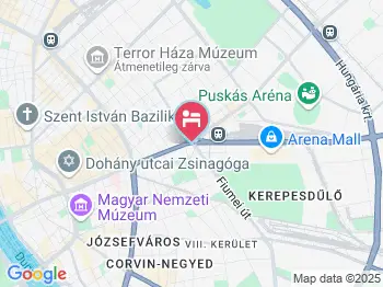 Baross City Hotel Budapest a térképen