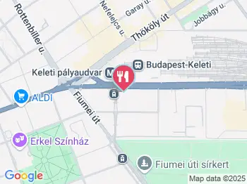 Baross Vendéglő Budapest a térképen