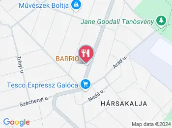 Barrio Budapest a térképen