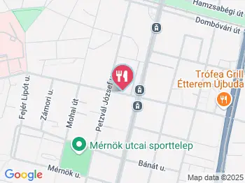 Bártfai Vendéglő Budapest a térképen