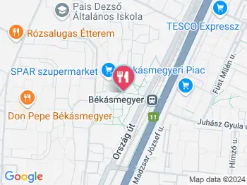 Basa Gyros & Pizzéria Budapest a térképen