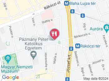 Basilico Pizza & Pasta Budapest a térképen