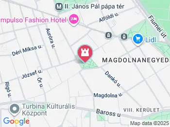 Bauer Sándor mellszobra Budapest a térképen