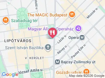 Bazilika - Goulash & Langosh Bar Budapest a térképen