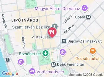 Bazilika Kávéház & Étterem Budapest a térképen