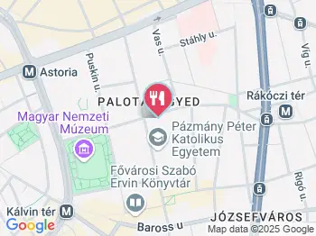 Bécsiszelet Vendéglő - Bródy Sándor utca Budapest a térképen