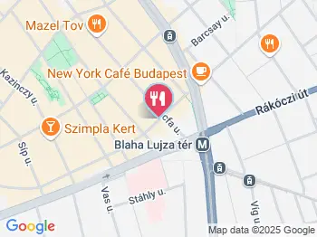 Beefstro Burger Budapest a térképen