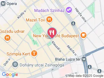 Beer and Burger Budapest a térképen