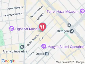 Beer Company Nagymező utca Budapest a térképen