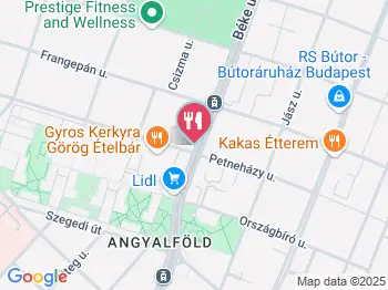 Béke úti Gyros & Falatozó Budapest a térképen