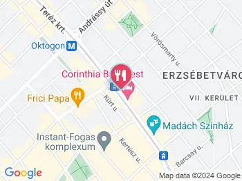 Belfrit Royal Budapest a térképen