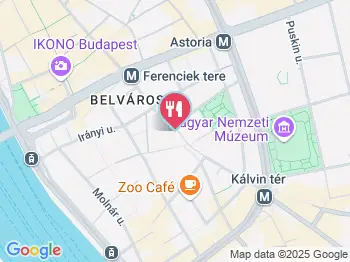 Belvárosi Disznótoros Budapest a térképen
