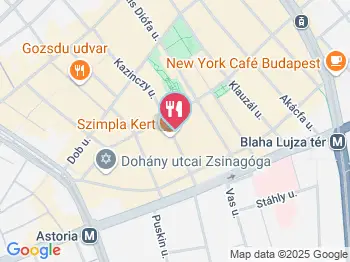 Belvárosi Legenda Budapest a térképen