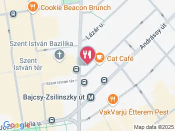 Belvárosi Lugas Étterem Budapest a térképen